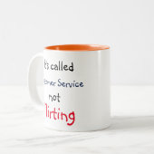 Tasse 2 Couleurs Service à la clientèle (Devant gauche)