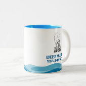 Tasse 2 Couleurs Service de guide de pêche (Devant droit)