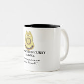 Tasse 2 Couleurs Service de sécurité diplomatique - Américains (Devant droit)