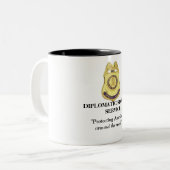 Tasse 2 Couleurs Service de sécurité diplomatique - Américains (Devant gauche)