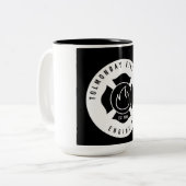 Tasse 2 Couleurs Service des incendies (Devant gauche)