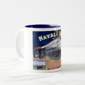 Tasse 2 Couleurs Service naval du Canada (Devant gauche)
