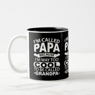 Tasse 2 Couleurs Seuls Les Meilleurs Papas Sont Promus Grand-Papa N