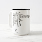 Tasse 2 Couleurs Seven vs Four Tree Art (Devant gauche)