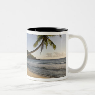 Tasse 2 Couleurs Seychelles, île de Mahe, plage d'Anse Takamaka,
