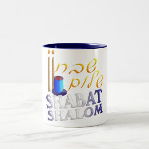 Tasse 2 Couleurs Shabat Shalom