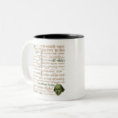 Tasse 2 Couleurs Shakespeare insulte la collection (Devant gauche)