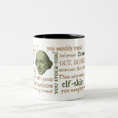 Tasse 2 Couleurs Shakespeare insulte la collection (Centre)