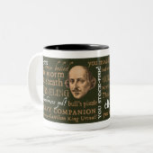 Tasse 2 Couleurs Shakespeare insulte la collection (Devant gauche)