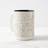Tasse 2 Couleurs Shakespeare Insults Collection (Devant gauche)