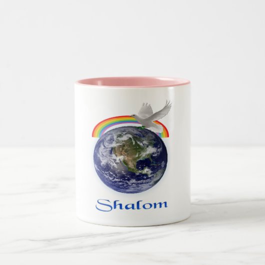 Tasse 2 Couleurs Shalom (Centre)