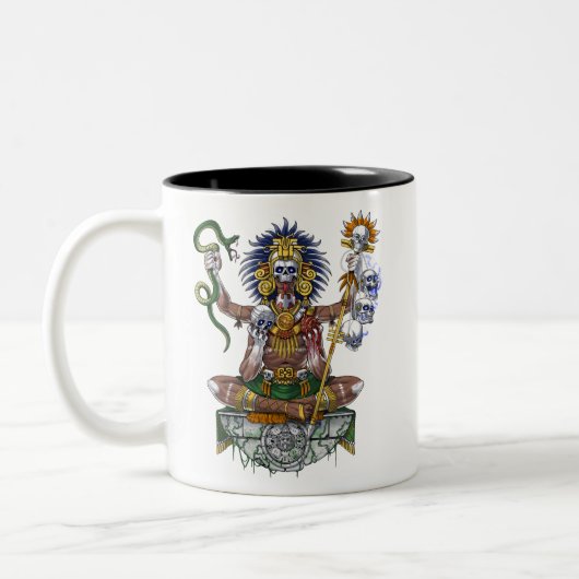 Tasse 2 Couleurs Shaman, guerrier aztèque (Gauche)