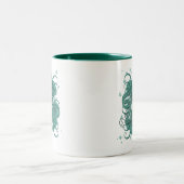 Tasse 2 Couleurs Shamrock irlandais (Centre)