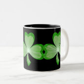 Tasse 2 Couleurs Shamrock muqueuse noire (Devant droit)
