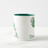 Tasse 2 Couleurs Shamrocks irlandais de Falling (Centre)