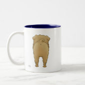 Tasse 2 Couleurs Shar-Pei - grand nez et bout (Gauche)