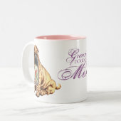 Tasse 2 Couleurs Shar Pei Heart Mom (Devant gauche)