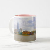 Tasse 2 Couleurs Shard, Thames River, Londres, Angleterre (Devant gauche)