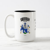 Tasse 2 Couleurs Sheehan Family Crest, Traduction & Signification (Gauche)