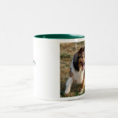 TASSE 2 COULEURS SHELTIE AYANT L'AMUSEMENT (Centre)