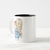 Tasse 2 Couleurs Sheltie Mama Blonde avec Sable (Devant gauche)