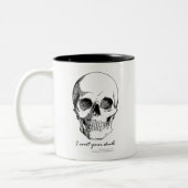 Tasse 2 Couleurs Sherlock Citation Je Covet Votre Crâne Gothique Mu (Gauche)