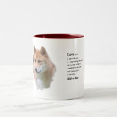 Tasse 2 Couleurs Shiba Inu (Centre)