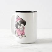 Tasse 2 Couleurs Shih Tzu (Devant gauche)