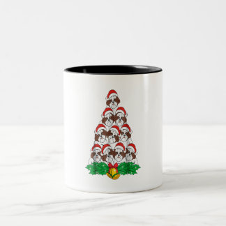 Tasse 2 Couleurs Shih Tzu Christmas Tree Dog Xmas Lover Gift