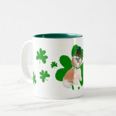 Tasse 2 Couleurs Shih Tzu Saint-Patrick (Devant gauche)