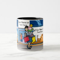 Shopper - Caricature féminine par PrintedPerfectio