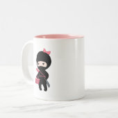 Tasse 2 Couleurs Shopping Ninja Girl (Devant gauche)