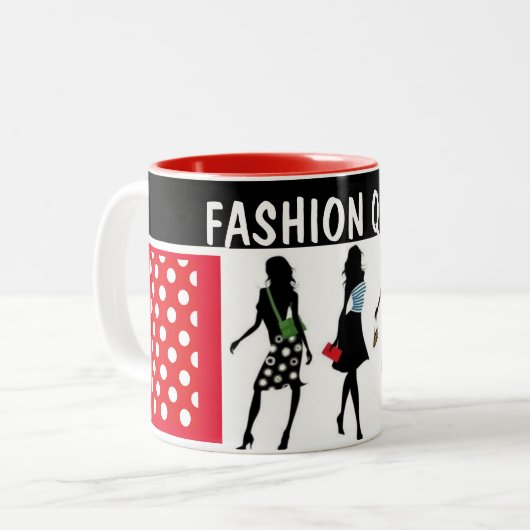 Tasse 2 Couleurs SHOPPPING QUEEN COLLECTION Dames (Devant gauche)