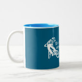Tasse 2 Couleurs Shred Mammoth Lakes California Mountain Biking (Gauche)