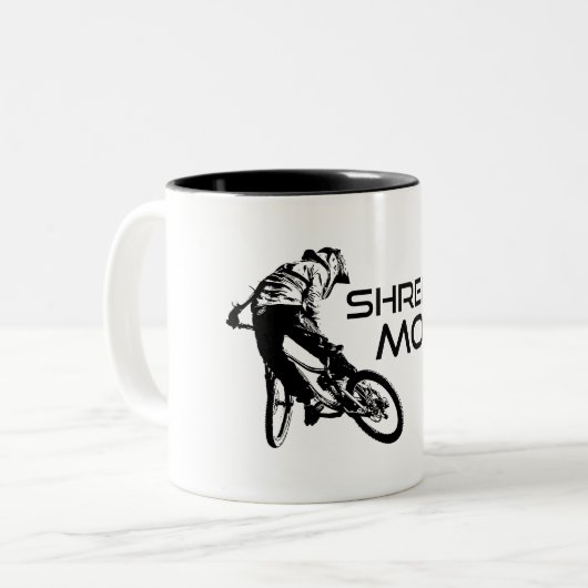 Tasse 2 Couleurs Shred Moab Mountain Biking (Devant gauche)