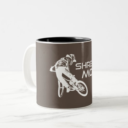 Tasse 2 Couleurs Shred Moab Mountain Biking (Devant gauche)