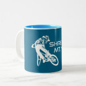 Tasse 2 Couleurs Shred The Mt. Nebo Trail Bentonville (Devant gauche)