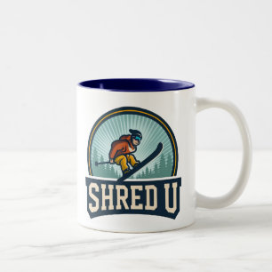 Tasse 2 Couleurs Shred University Skiing