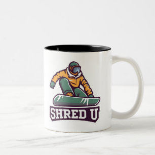 Tasse 2 Couleurs Shred University Snowboard