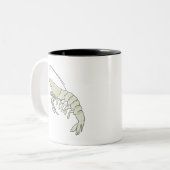 Tasse 2 Couleurs Shrimp la crevette (Devant gauche)