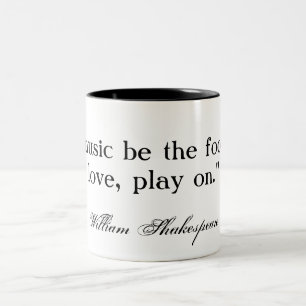Tasse 2 Couleurs Si la musique soit la nourriture de l'amour…