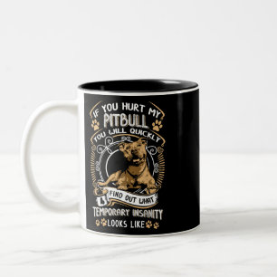 Tasse 2 Couleurs Si Vous Avez Blessé Mon Pitbull, Vous Serez Rapide