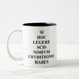 Tasse 2 Couleurs Si vous pouvez lire ce 1 latin