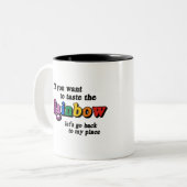 Tasse 2 Couleurs Si vous voulez goûter l'arc-en-ciel (Devant gauche)