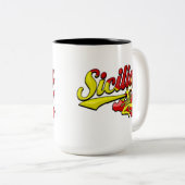 Tasse 2 Couleurs Sicilia Trinacrie (Devant droit)