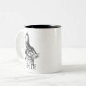 Tasse 2 Couleurs Side Eye Funny Bunny (Devant gauche)