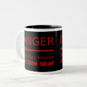 Tasse 2 Couleurs Siège éjectable de danger (Devant gauche)