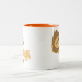 Tasse 2 Couleurs Siesta ! Lion caricature mignon (Centre)