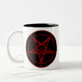 TASSE 2 COULEURS SIGILE DE BAPHOMET (Gauche)