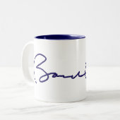 Tasse 2 Couleurs Signature de Barack Obama (Devant gauche)